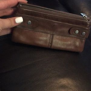 Genuine brown leather Fossil wallet